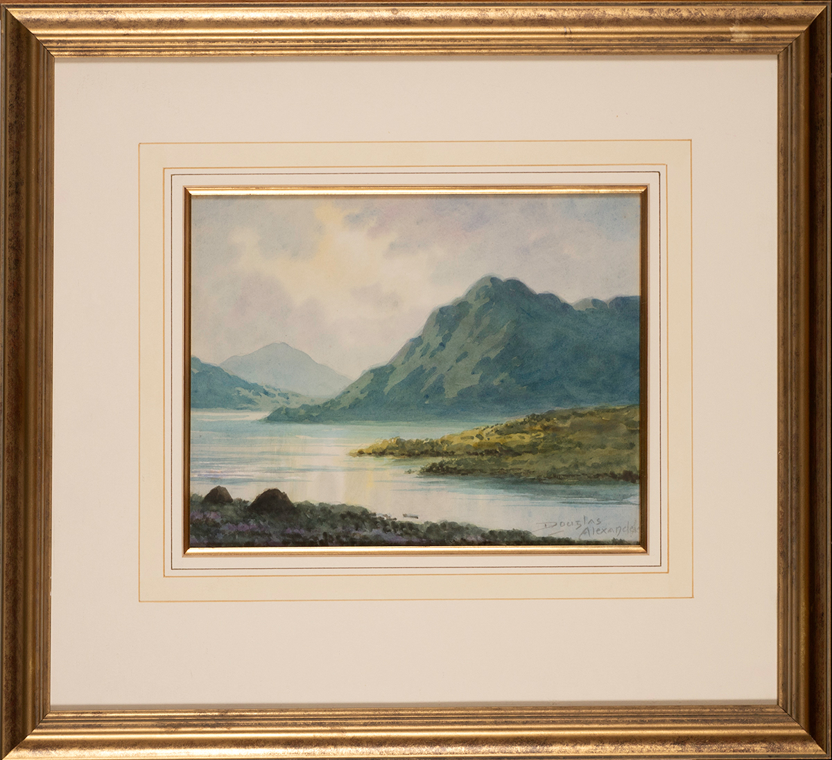 Douglas Alexander (1871-1945) LAKE SCENE, WEST OF IRELAND watercolour signed lower right 8.75 by - Image 2 of 5