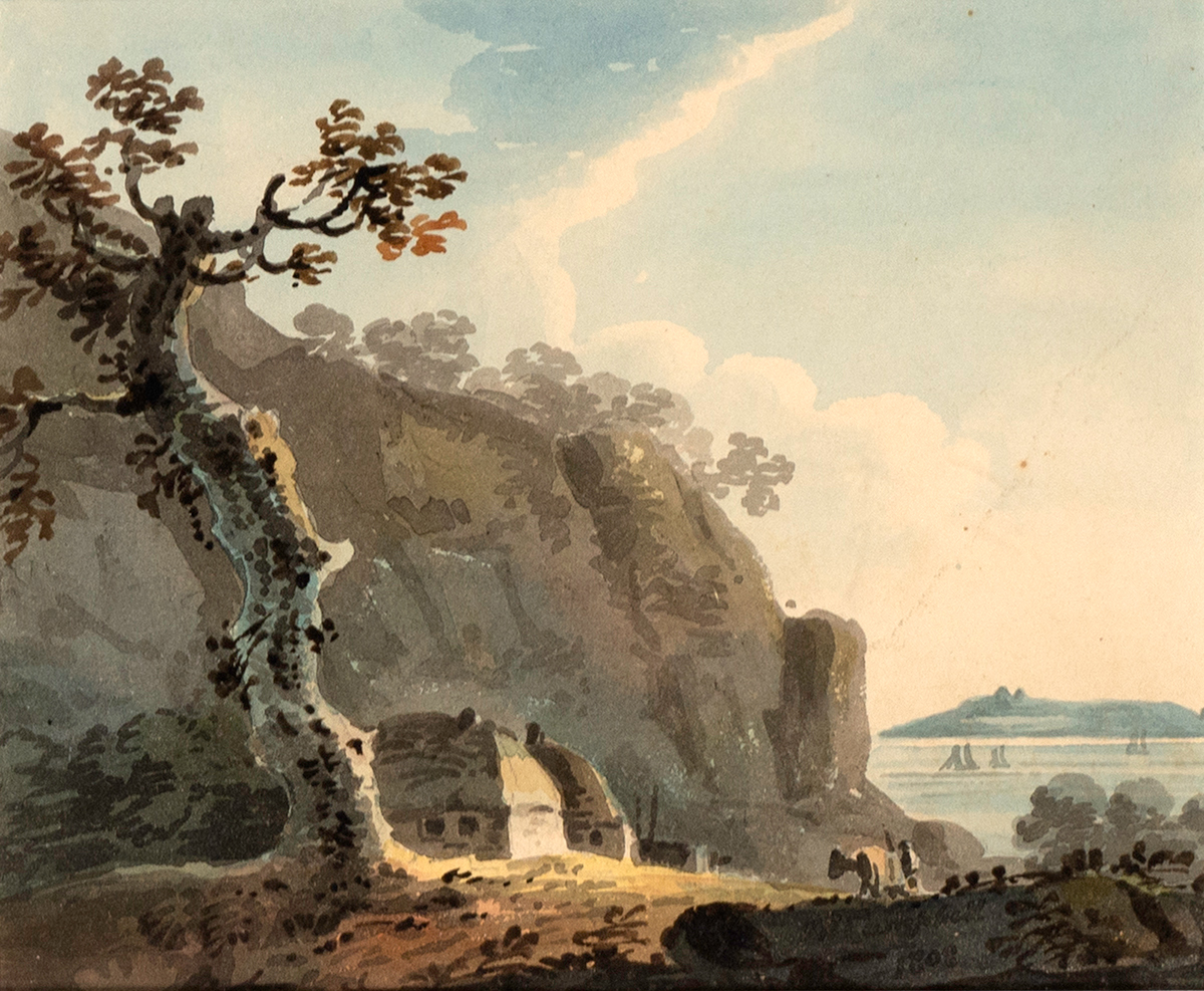 John Henry Campbell (1757-1828) DALKEY ISLAND FROM KILLINEY, COUNTY DUBLIN, 1808 watercolour