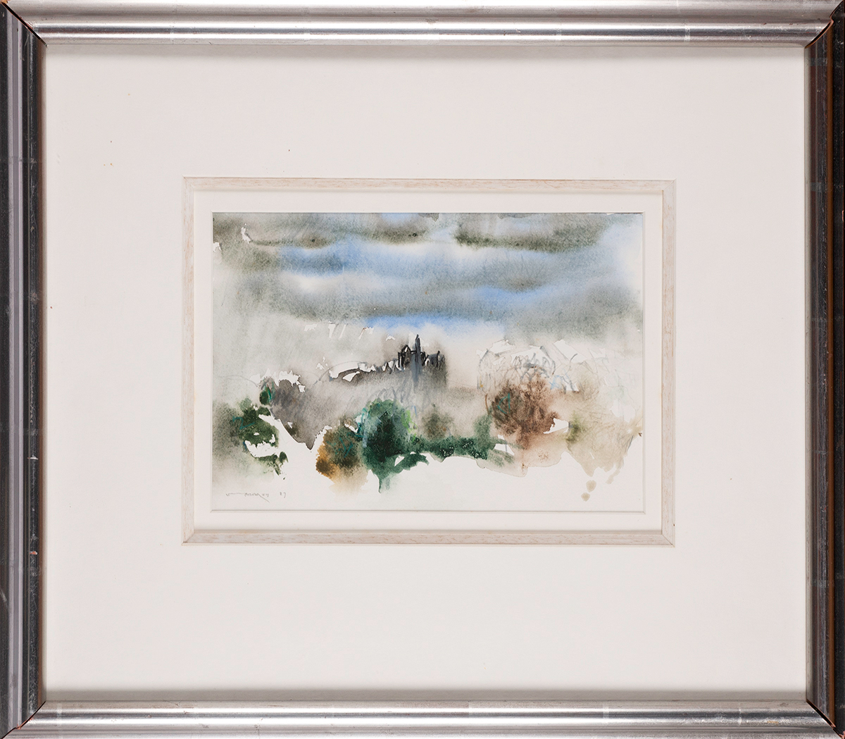 Louis le Brocquy HRHA (1916-2012) CASHEL, 1987 watercolour signed and dated lower left; with - Image 2 of 5