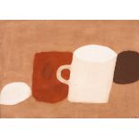 William Scott CBE RA (1913-1989) STILL LIFE WITH MUG, 1968 gouache signed and dated lower right;