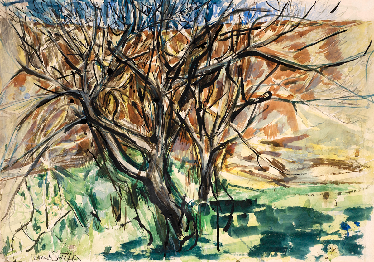 Patrick Swift (1927-1983) TREE watercolour signed lower left 17 by 24in. (43.2 by 61cm) 24.25 by