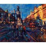 Norman Teeling (b.1944) O'CONNELL STREET, DUBLIN oil on board signed lower left 20 by 24in. (50.8 by