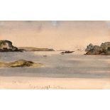 Edith Oenone Somerville (1858-1949) CAT ISLAND, WEST CORK watercolour inscribed [Cat Island - Tis'