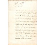 1816 (September 6) Letters Patent signed by George IV as Prince Regent. Appointing Richard Neave