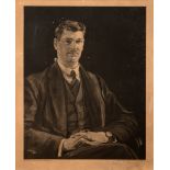 Michael Collins portrait by Sir John Lavery, lithograph signed by Collins. Signed Miceal O