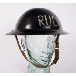 1939 to 1970s. Royal Ulster Constabulary 1939-45 wartime issue helmet, later issued to the "B