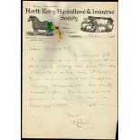 1917 (June & July) letters inviting Thomas Ashe to speak at the Feis in Listowel and Skibbereen From