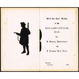 1920. Auxiliary Division, R.I.C. Christmas card. 4pp, with R.I.C. crest on cover, silhouette of "