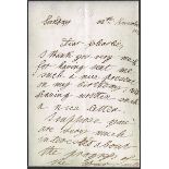 1854 (November 12) Edward VII [Prince Albert Edward Wettin] childhood letter. To Charlie Phillips,