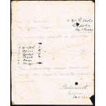 1917 (June). Thomas Ashe in prison - 3 items. Comprises a copy of prison rules taken as a souvenir