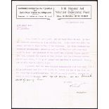 1917 (3 September) letter from Michael Collins to Nora Ashe. Typescript on Irish National Aid and