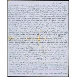 1917 (3 April) letter from Thomas Ashe to his sister Nora from Lewes Gaol. In his hand in ink on