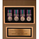 UK General Service Medals with campaign bars collection (16) George VI issue with Malaya and SE Asia