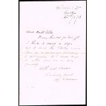 1918 (13 August) letters from Richard Mulcahy and Leo Whelan regarding bust and portrait of Thomas