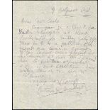 1917 (19 July) letter from Countess Markievicz to Thomas Ashe. In pencil in the hand of the