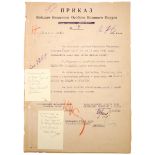 1940 (17 July) Kiev, Russian Army General Georgy Zhukov and Lt. General Vatutin signed military