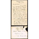 1918 (25 May) Letter from Austin Stack in Belfast Prison to Nora Ashe 6pp, octavo. Content refers to