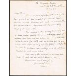 1917 (23 and 25 August) two letters from Thomas Ashe to his sister Nora, written while imprisoned in