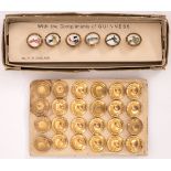 Clonmel Mental Hospital - a set of 24 gilt buttons and Guinness set of 6 waistcoat buttons. The