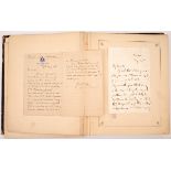 1799-1917 a valuable collection of autographs in an antique album. (50) Includes Henry Grattan (