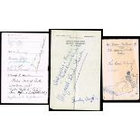 1911-1958. Three autograph books kept by a nurse, including pages written at the Curragh Camp