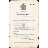 1917 (3 September). The Court Martial of Thomas Ashe - a collection of documents. Orders by