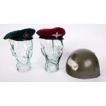 1970s to 1980s British forces in Northern Ireland - collection of headgear. (3) Recovered by
