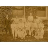 Cricket. 1898 St. Mary's Cricket Club, Rathmines, team photograph. By O'Reilly, 5 Pleasants