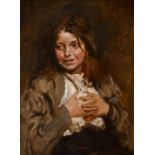 Sir William Orpen RA RI RHA (1878-1931) THE BEGGAR GIRL oil on canvas signed upper left 30 by