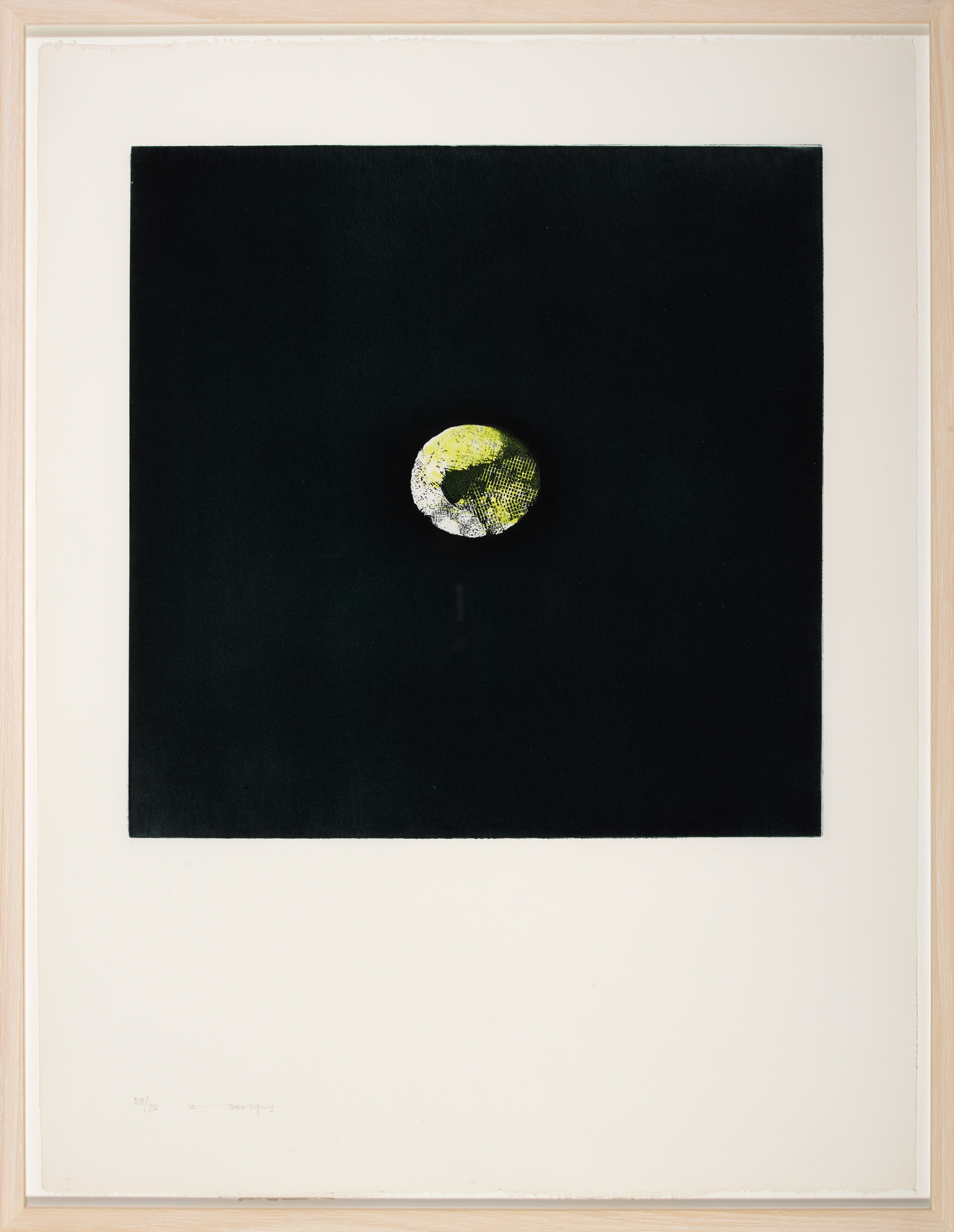 Louis le Brocquy HRHA (1916-2012) LEMON, 1974 aquatint; (no. 59 from an edition of 75) signed and - Image 2 of 4