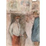 Jack Butler Yeats RHA (1871-1957) LOCAL AND TRAVELLING CHAMPIONS, DEVONSHIRE, 1897 watercolour,