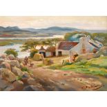 Kathleen Isabella Mackie ARUA (1899-1996) VIEW FROM HORN HEAD, COUNTY DONEGAL, 1938 oil on board