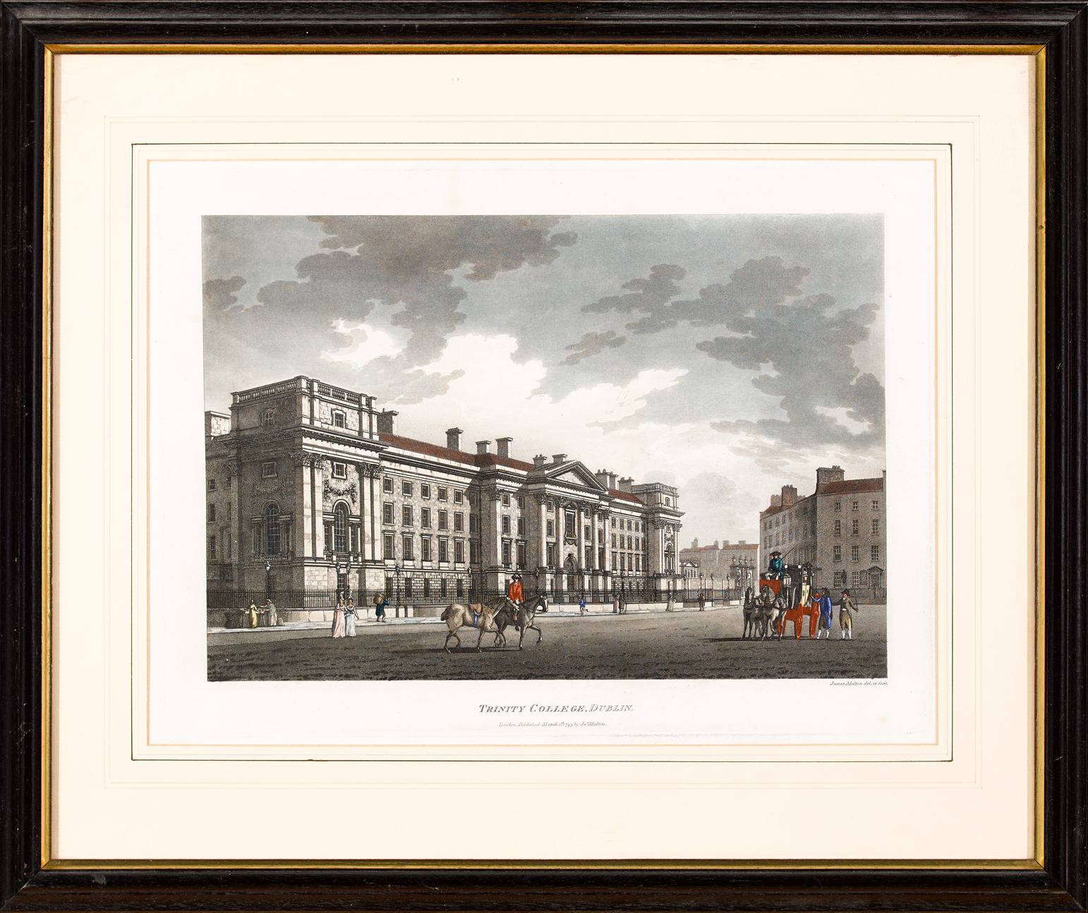 James Malton (1761-1803) A PICTURESQUE AND DESCRIPTIVE VIEW OF THE CITY OF DUBLIN (COLLECTION OF - Image 48 of 51