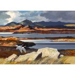 John Skelton (1923-2009) LOUGH DERRIANA, COUNTY KERRY oil on board signed lower right; titled on