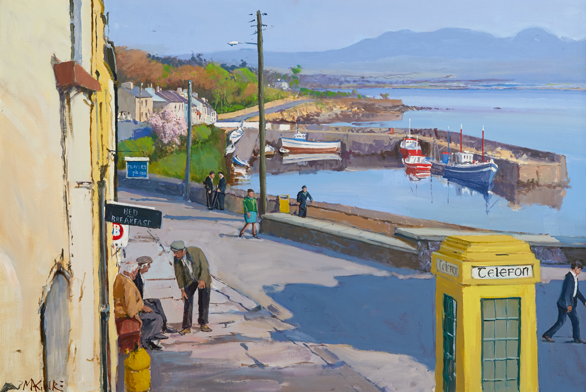 Cecil Maguire RHA RUA (1930-2020) SPRINGTIME IN ROUNDSTONE, COUNTY GALWAY oil on board signed