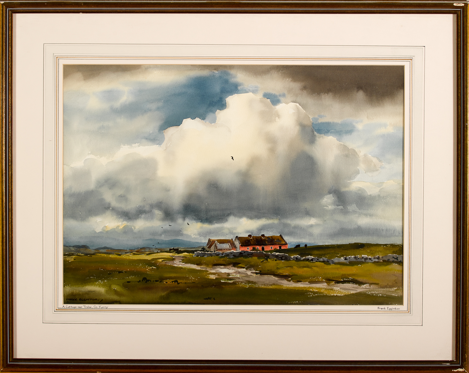 Frank Egginton RCA (1908-1990) A COTTAGE NEAR TRALEE, COUNTY KERRY watercolour signed lower left - Image 2 of 4