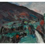 Peter Collis RHA (1929-2012) ROAD TO GLENASMOLE oil on canvas signed lower left; titled on artist'