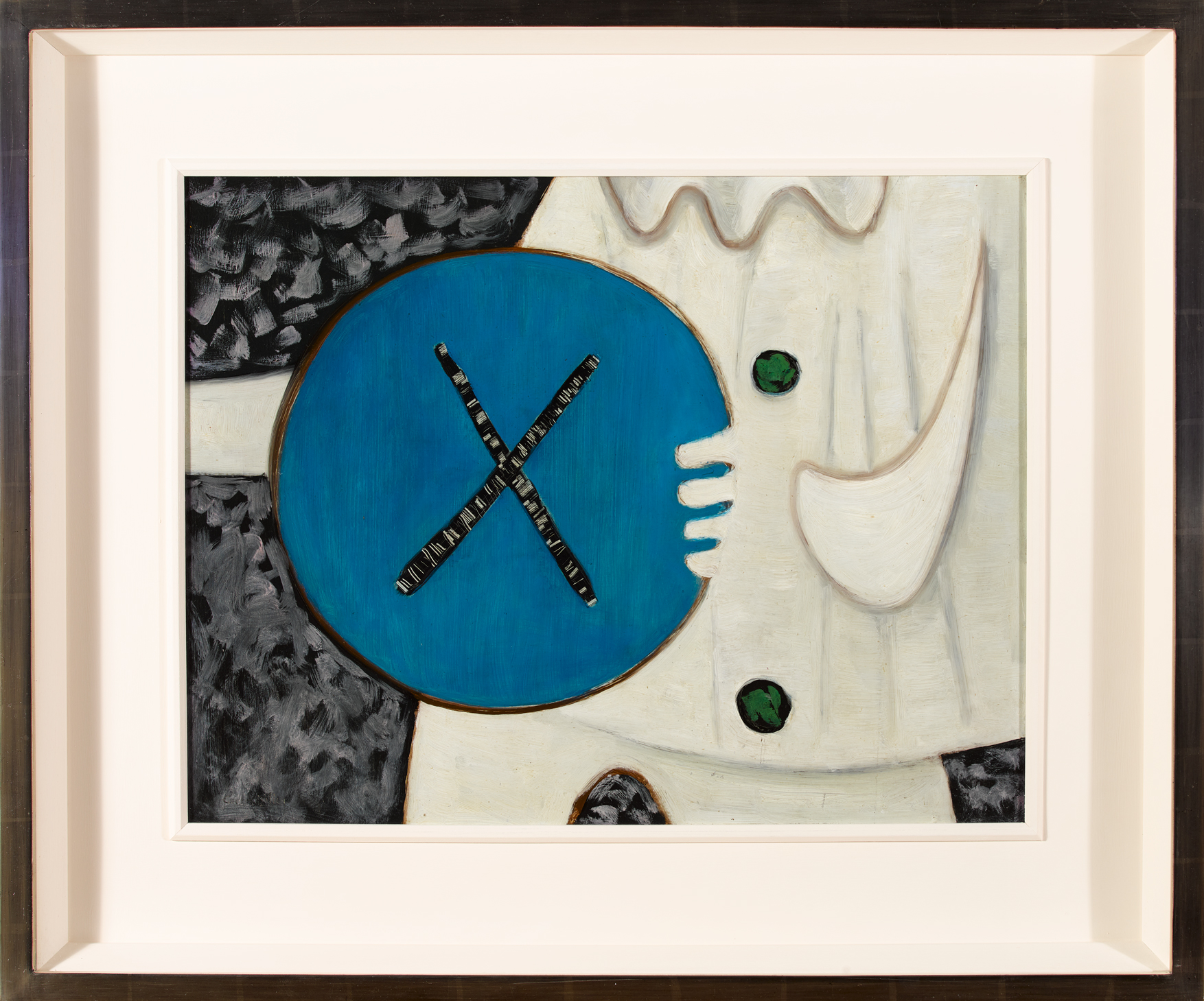 Gerard Dillon (1916-1971) BLUE HOOP oil on board signed lower left; inscribed on reverse 17.50 by - Image 2 of 5