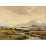 Frank McKelvey RHA RUA (1895-1974) MOURNES FROM DUNDRUM, COUNTY DOWN oil on canvas signed lower