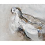 Louis le Brocquy HRHA (1916-2012) WOUNDED PIGEON, 1984 oil on canvas signed with initials and