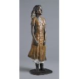 Elizabeth le Jeune (b.1952) STANDING FIGURE bronze 28 by 8 by 5.50in. (71.1 by 20.3 by 14cm) This
