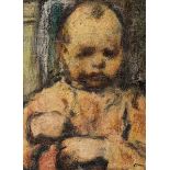 William Conor OBE RHA RUA ROI (1881-1968) THE SULKY CHILD crayon signed lower right; titled and with