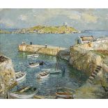 Terence John McCaw (South African, 1913-1978) DALKEY ISLAND FROM COLIEMORE HARBOUR, COUNTY DUBLIN