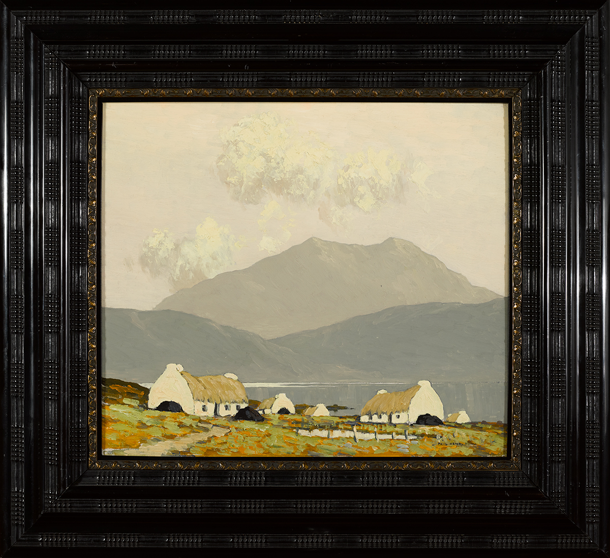 Paul Henry RHA (1876-1958) KILLARY BAY, CONNEMARA, 1924-1925 oil on board signed lower right 14 by - Image 2 of 5