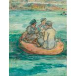 Jack Butler Yeats RHA (1871-1957) THE ENTHUSIASTS, 1902 watercolour 19 by 14.50in. (48.3 by 36.