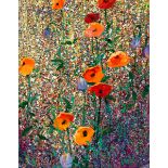 Kenneth Webb RWA FRSA RUA (b.1927) CALIFORNIAN POPPIES oil on canvas signed lower right; titled on