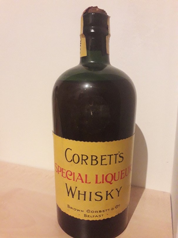 Corbett's 15 year old "Special Liquer" whiskey. One bottle. Brown Corbett & Company were