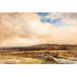 Wycliffe Egginton RI RWS (1875-1951) NEAR RIPPON TOR, DARTMOOR, 1924 watercolour signed and dated
