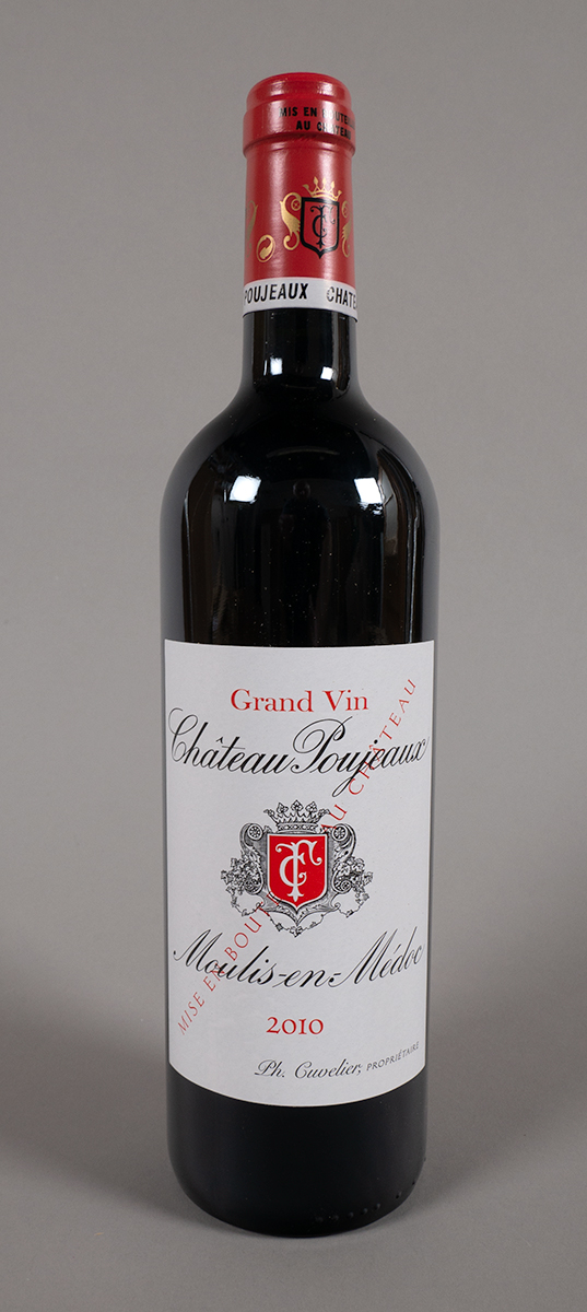 Moulis-en-Médoc. Chateau Poujeaux 2010 (12) 14%, 75cl. A case of 12. Lower neck, apparently intact