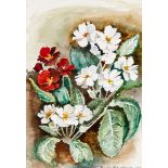 Nuala Stephenson (1921 - 2010) SPRING FLOWERS, 1986 watercolour signed and dated lower right; titled